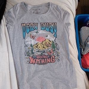COPY - Boys Gray Very Busy Doing Nothing T-shirt size XL